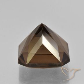 Quartz fumé Brun caryer naturelle Octogone / coupe Émeraude, 10.01 ct, VVS