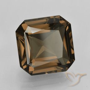 Quartz fumé Brun moyen-léger naturelle Octogone / coupe Émeraude, 10.22 ct, VVS