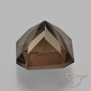 Quartz fumé Brun rougeâtre naturelle Octogone / coupe Émeraude, 11.09 ct, VVS
