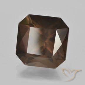Quartz fumé Brun moyen naturelle Octogone / coupe Émeraude, 7.50 ct, VS