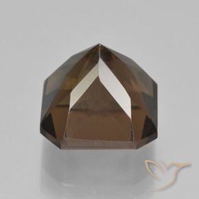 Quartz fumé Bleu foncé naturelle Octogone / coupe Émeraude, 8.07 ct, VVS