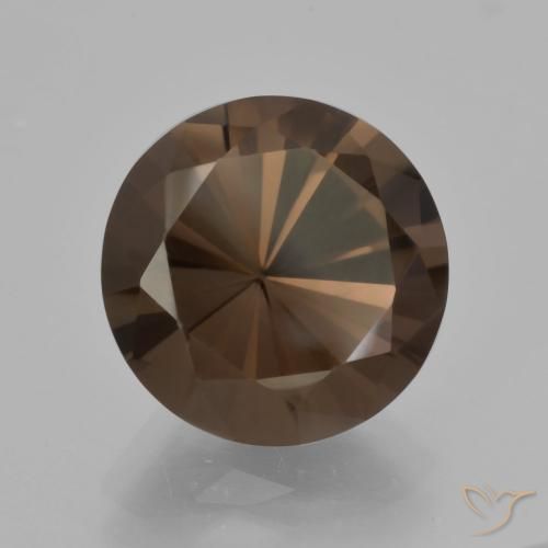 Quartz fumé Marron foncé naturelle Tour, 5.97 ct, VVS