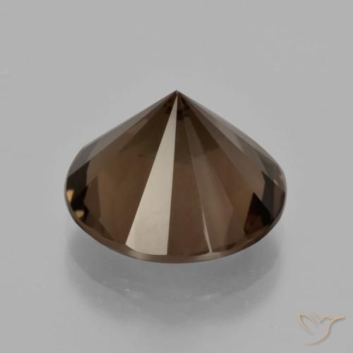 Quartz fumé Marron foncé naturelle Tour, 5.97 ct, VVS