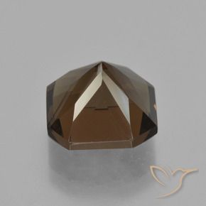 Quartz fumé Marron ambré naturelle Octogone / coupe Émeraude, 5.46 ct, VVS-VS