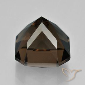 Quartz fumé Brun chocolat naturelle Octogone / coupe Émeraude, 12.53 ct, VVS