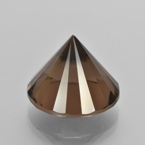 Quartz fumé Brun naturelle Coupe roude, 14.09 ct, VVS