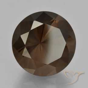 Quartz fumé Marron foncé naturelle Tour, 10.19 ct, VVS