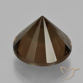 Quartz fumé Marron foncé naturelle Tour, 10.19 ct, VVS