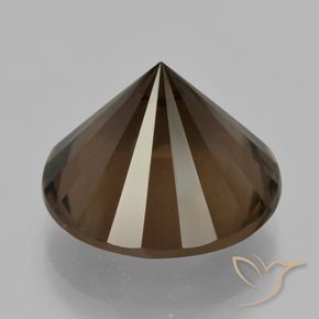 Quartz fumé Marron foncé naturelle Tour, 10.43 ct, VVS