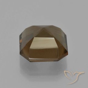 Quartz fumé Brun moyen-foncé naturelle Octogone / coupe Émeraude, 7.15 ct, VVS-VS