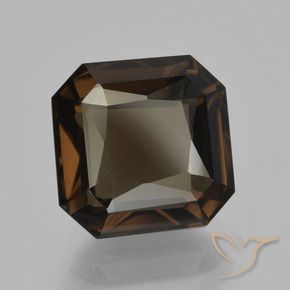 Quartz fumé Brun moyen naturelle Octogone / coupe Émeraude, 5.07 ct, VS