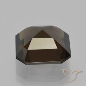 Quartz fumé Brun caryer naturelle Octogone / coupe Émeraude, 5.33 ct, VS
