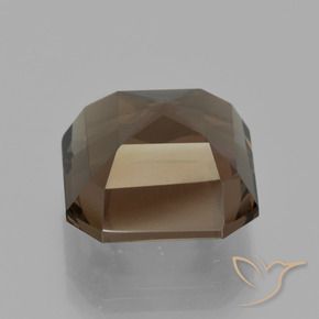 Quartz fumé Brun naturelle Octogone / coupe Émeraude, 7.63 ct, VS
