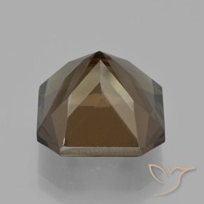 Quartz fumé Brun naturelle Octogone / coupe Émeraude, 10.48 ct, VVS-VS