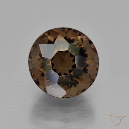 5.23ct Naturel Brun caryer Quartz fumé, Tour, VVS-VS