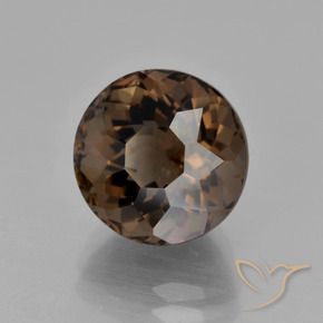 Quartz fumé Brun caryer naturelle Tour, 5.23 ct, VVS-VS