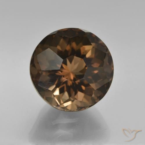 7.66ct Naturel Brun chocolat Quartz fumé, Tour, VVS