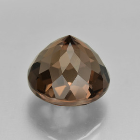 Quartz fumé marron naturelle coupe roude, 8,79 ct, VS