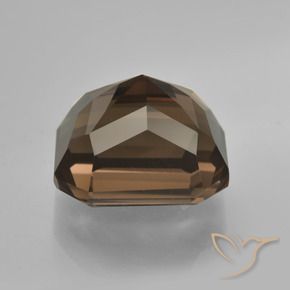 Quartz fumé Marron ambré naturelle Octogone / coupe Émeraude, 8.66 ct, VVS-VS