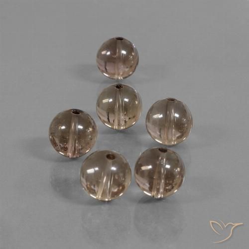 43.78ctw Naturel Marron chaud Quartz fumé, Sphère / Boule, Transparent