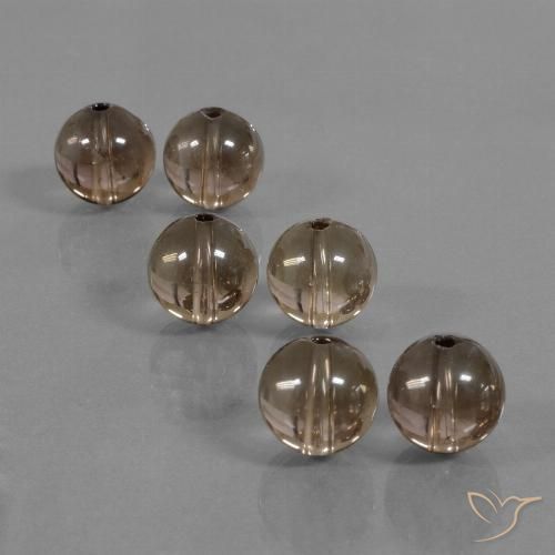 44.98ctw Naturel Brun caryer Quartz fumé, Sphère / Boule, Transparent