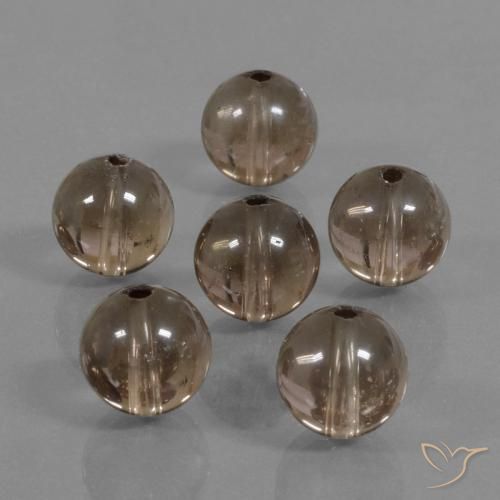 45.37ctw Naturel Brun caryer Quartz fumé, Sphère / Boule, Transparent