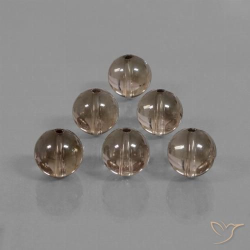 44.95ctw Naturel Brun caryer Quartz fumé, Sphère / Boule, Transparent