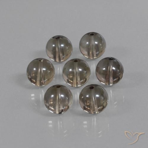 52.98ctw Naturel Marron noir Quartz fumé, Sphère / Boule, Transparent