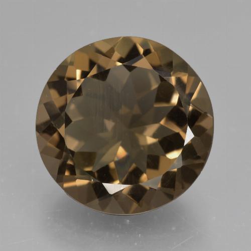 Quartz fumé Brun moyen-léger naturelle Coupe roude, 9.93 ct, VVS