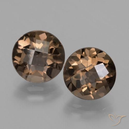 3.71ctw Naturel Brun moyen Quartz fumé, Tour, VS
