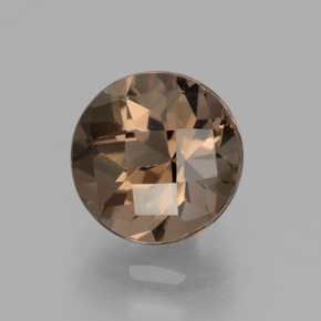Quartz fumé marron naturelle coupe roude, 1,98 ct, VS