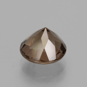 Quartz fumé marron naturelle coupe roude, 1,98 ct, VS