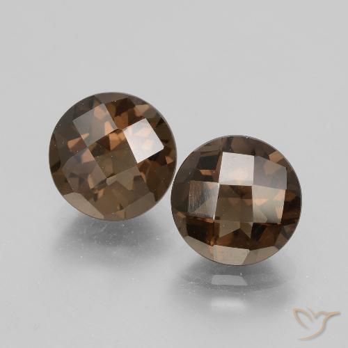 3.62ctw Naturel Brun moyen Quartz fumé, Tour, VS