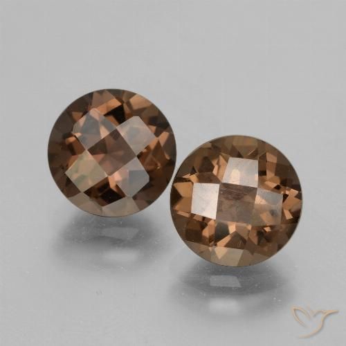 3.69ctw Naturel Brun moyen Quartz fumé, Tour, VS