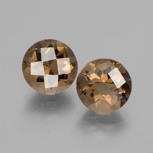 Achetez naturel 3,31ct marron quartz fumé gems, coupe roude, en provenance brésil chez gemselect. en stock, livraison internationale!