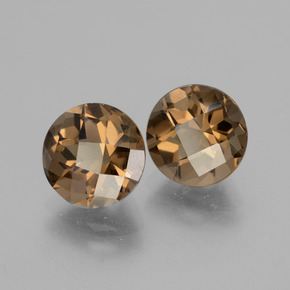 Achetez naturel 3,31ct marron quartz fumé gems, coupe roude, en provenance brésil chez gemselect. en stock, livraison internationale!