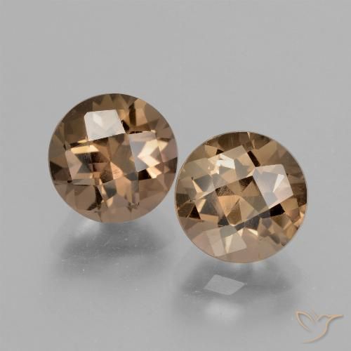 3.86ctw Naturel Brun moyen Quartz fumé, Tour, VS