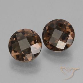 Achetez naturel 3.22ct Brun caryer Quartz fumé gems, Coupe roude, En provenance Brésil chez GemSelect. En stock, livraison internationale!