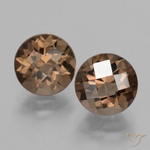 Achetez naturel 3,91ct marron quartz fumé gems, coupe roude, en provenance brésil chez gemselect. en stock, livraison internationale!