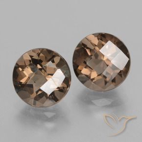 Achetez naturel 3,91ct marron quartz fumé gems, coupe roude, en provenance brésil chez gemselect. en stock, livraison internationale!
