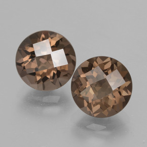 Achetez naturel 3.76ct Brun moyen Quartz fumé gems, Coupe roude, En provenance Brésil chez GemSelect. En stock, livraison internationale!