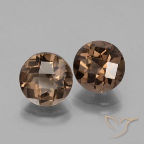 Achetez naturel 3.88ct Brun caryer Quartz fumé gems, Coupe roude, En provenance Brésil chez GemSelect. En stock, livraison internationale!