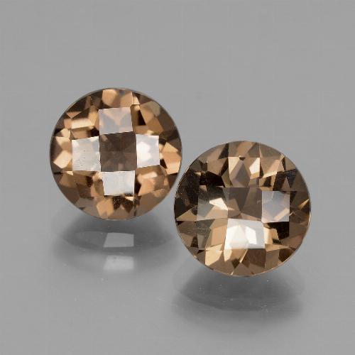 Achetez naturel 3.82ct Brun chocolat Quartz fumé gems, Coupe roude, En provenance Brésil chez GemSelect. En stock, livraison internationale!