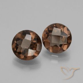 Achetez naturel 3,49ct marron quartz fumé gems, coupe roude, en provenance brésil chez gemselect. en stock, livraison internationale!