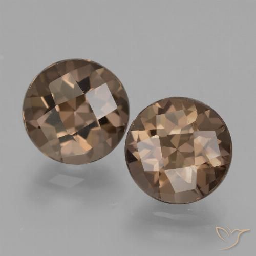 3.72ctw Naturel Brun Quartz fumé, Tour, VS