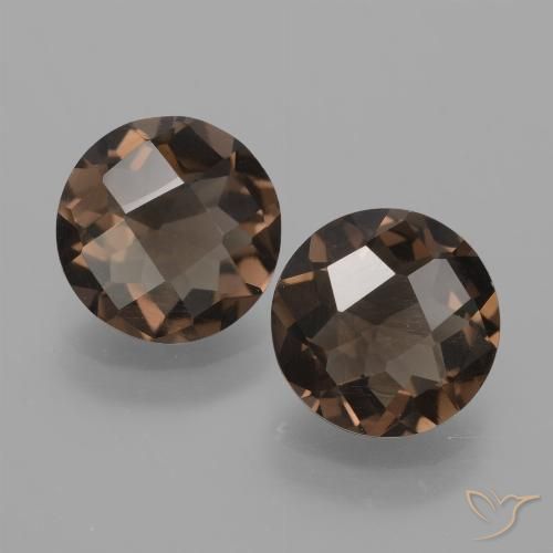 2.80ctw Naturel Brun caryer Quartz fumé, Tour, VS