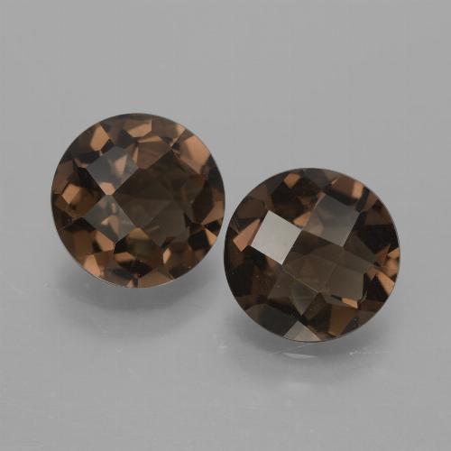 Achetez naturel 3.08ct Brun moyen Quartz fumé gems, Coupe roude, En provenance Brésil chez GemSelect. En stock, livraison internationale!