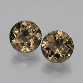 Achetez naturel 3,59ct marron quartz fumé gems, coupe roude, en provenance brésil chez gemselect. en stock, livraison internationale!