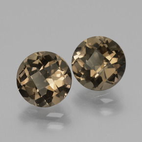 Achetez naturel 3,59ct marron quartz fumé gems, coupe roude, en provenance brésil chez gemselect. en stock, livraison internationale!