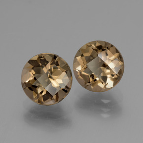 Achetez naturel 3.76ct Brun moyen-foncé Quartz fumé gems, Coupe roude, En provenance Brésil chez GemSelect. En stock, livraison internationale!